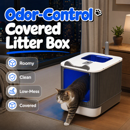 Geruchsarme geschlossene Katzentoilette