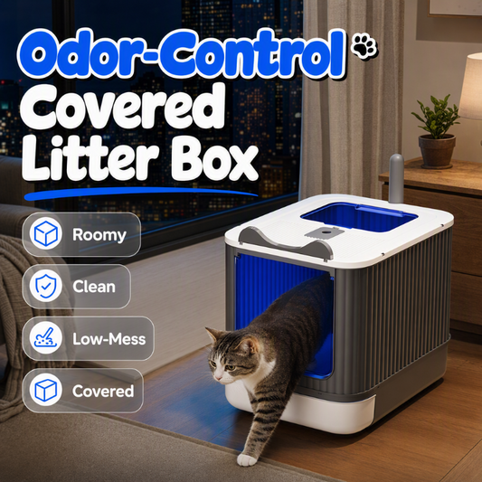 Geruchsarme geschlossene Katzentoilette