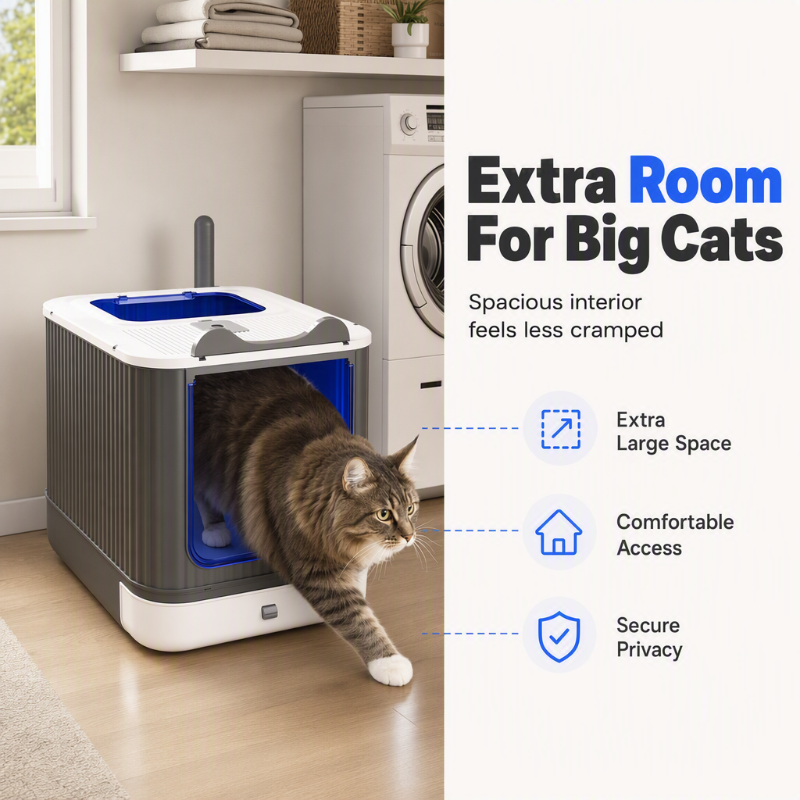 Geruchsarme geschlossene Katzentoilette
