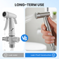 WC-Handbrause Set aus Edelstahl – Bidet-Sprühset für die Toilette