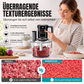 Multifunktionaler Food Processor mit Touch-Bedienung und Glasschüssel