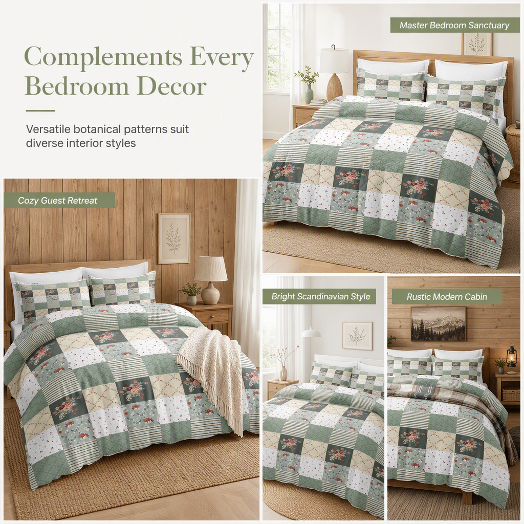 🛏️ 50% RABATT! 🌸 Bettwäsche mit Blumenmuster – Weich, gemütlich & ganzjährig ✨