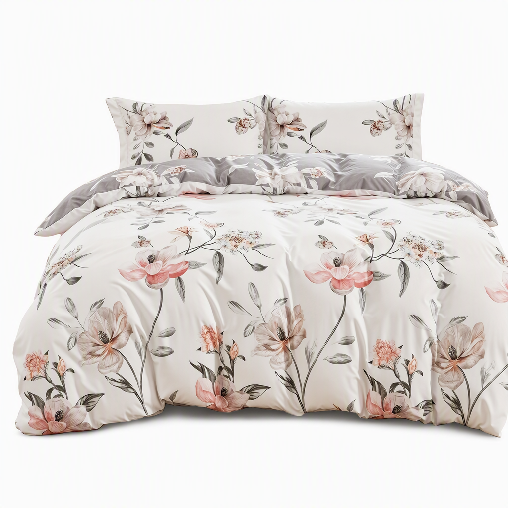 🛏️ 50% RABATT! 🌸 Bettwäsche mit Blumenmuster – Weich, gemütlich & ganzjährig ✨