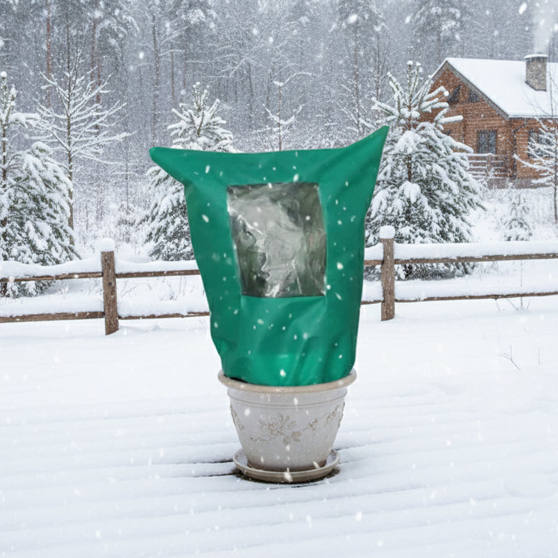 🌱Winterschutz-Pflanzenhülle mit Reißverschluss und Kordelzug zum Frostschutz