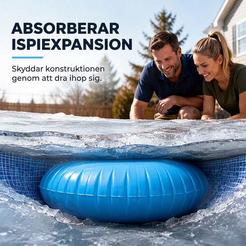 ❄️ Aufblasbare Pool-Winterabdeckung – Rund, langlebig & wetterfest ✨