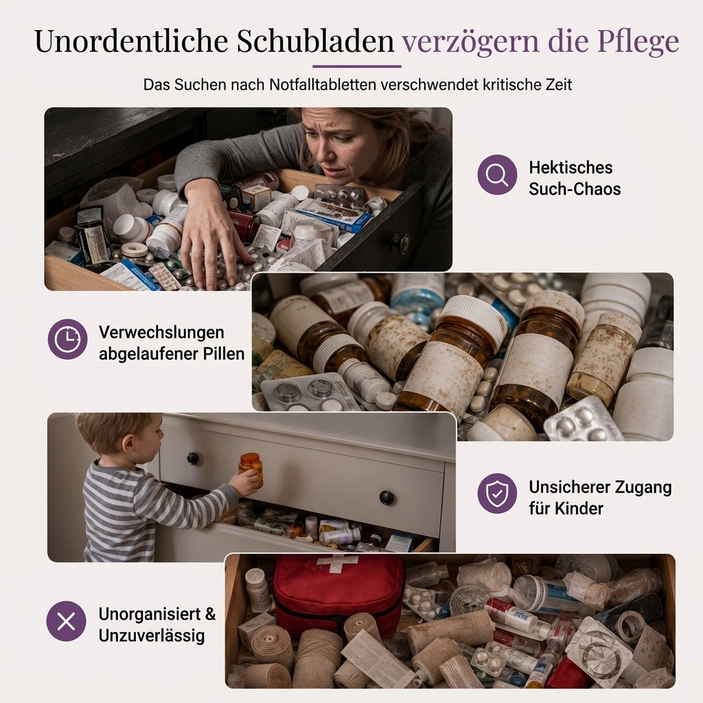 💊 Große Medikamenten-Aufbewahrungsbox aus Kunststoff – Mehrlagig, unterteilt & tragbar für Haushalt & Notfall ✨