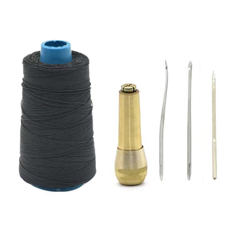 📢📢JETZT 50 % RABATT!! ⏰5-teiliges Leder-Nähahle-Set mit gewachstem Faden🧵