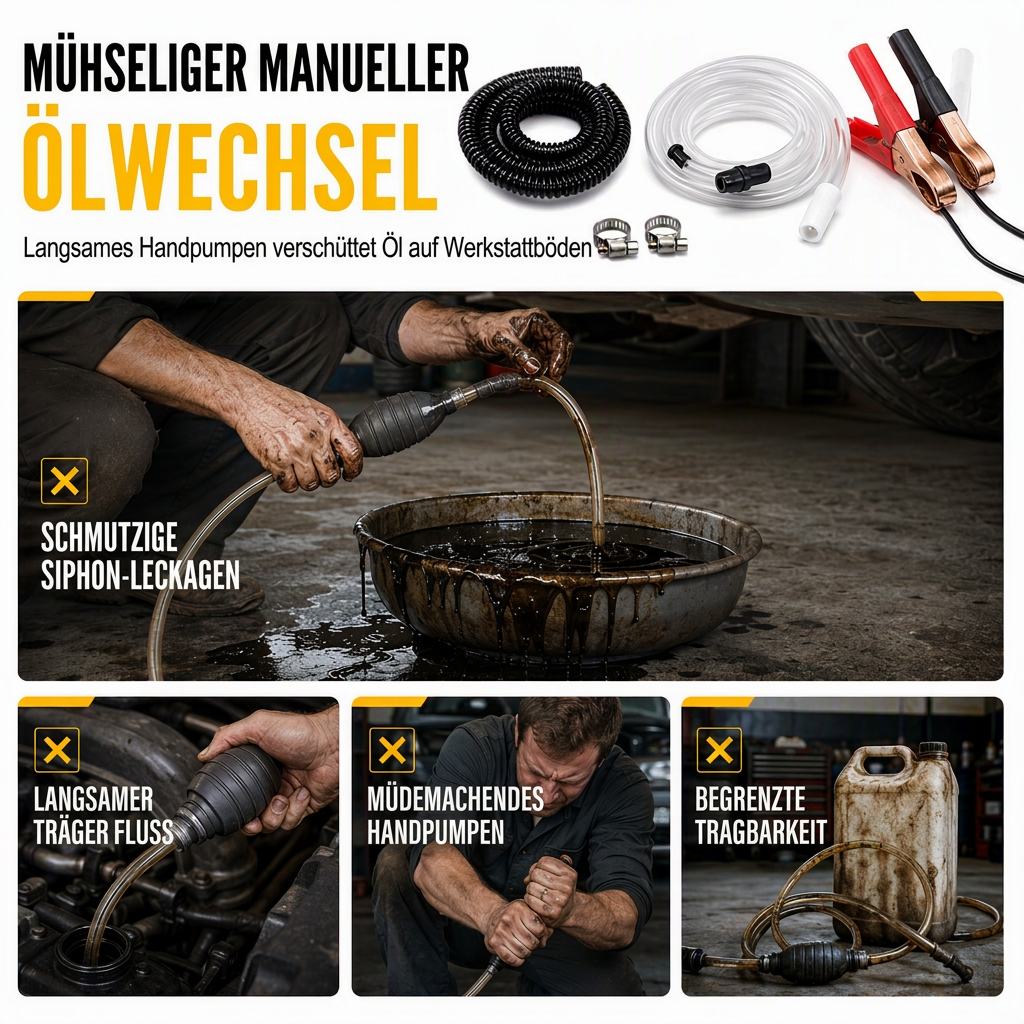 12V 24V Tragbare elektrische selbstansaugende Transferpumpe, Mikro-Dieselöl-Absauger für Autos