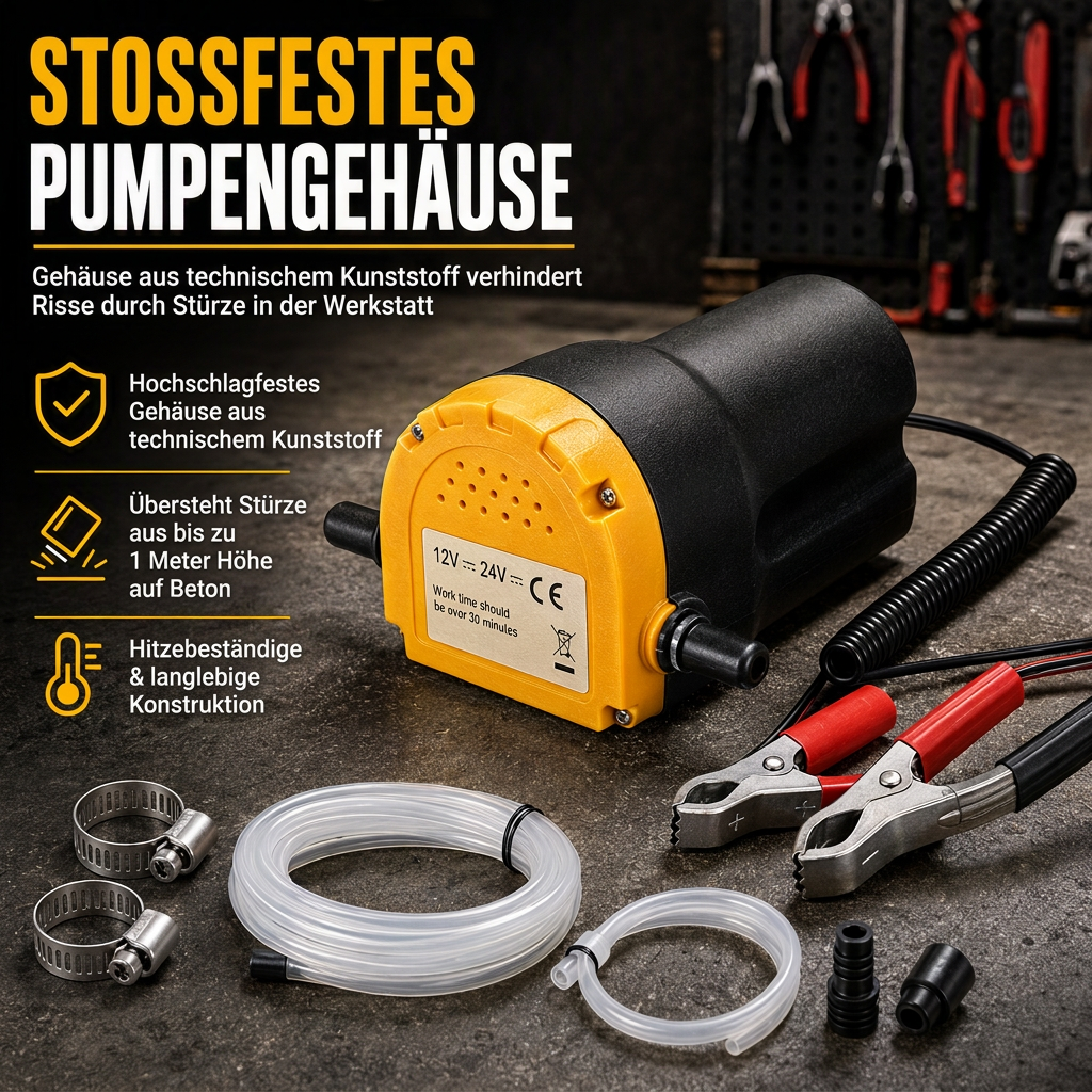 12V 24V Tragbare elektrische selbstansaugende Transferpumpe, Mikro-Dieselöl-Absauger für Autos