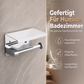 Wandmontierte Edelstahl-Papierhalterung für Toilettenpapier