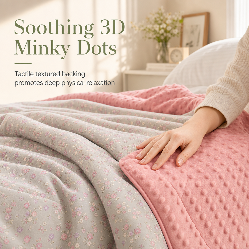 Leichte Sommerdecke mit Sojafaser & 3D-Noppenstoff – Waschbare Kühldecke für Erwachsene & Kinder