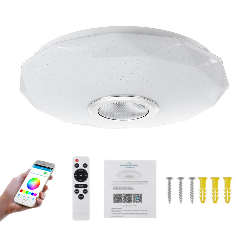 Smart LED Music Ceiling Light with Bluetooth Speaker