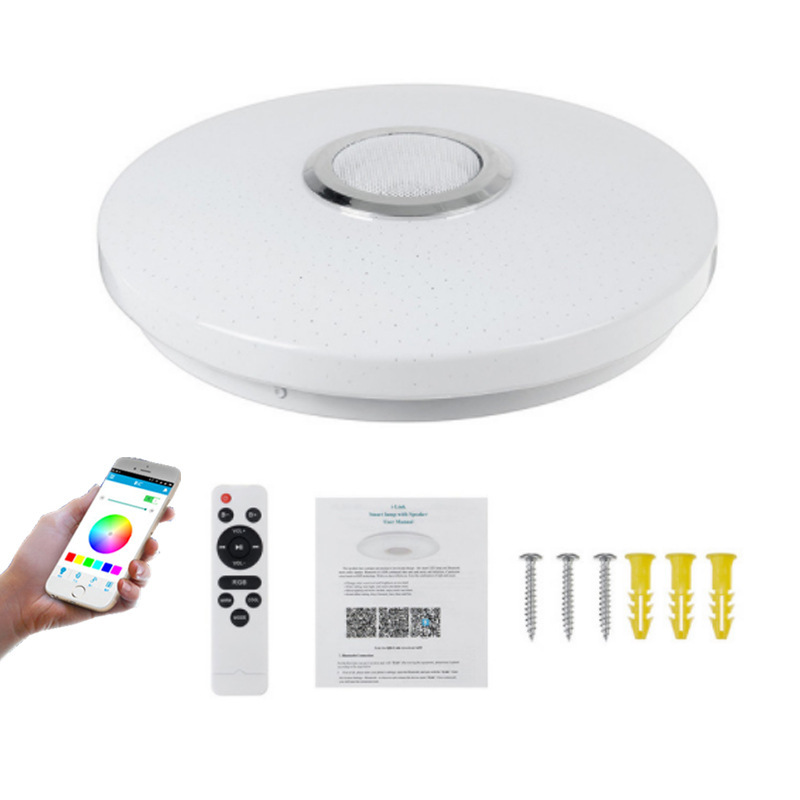 Smart LED Music Ceiling Light with Bluetooth Speaker