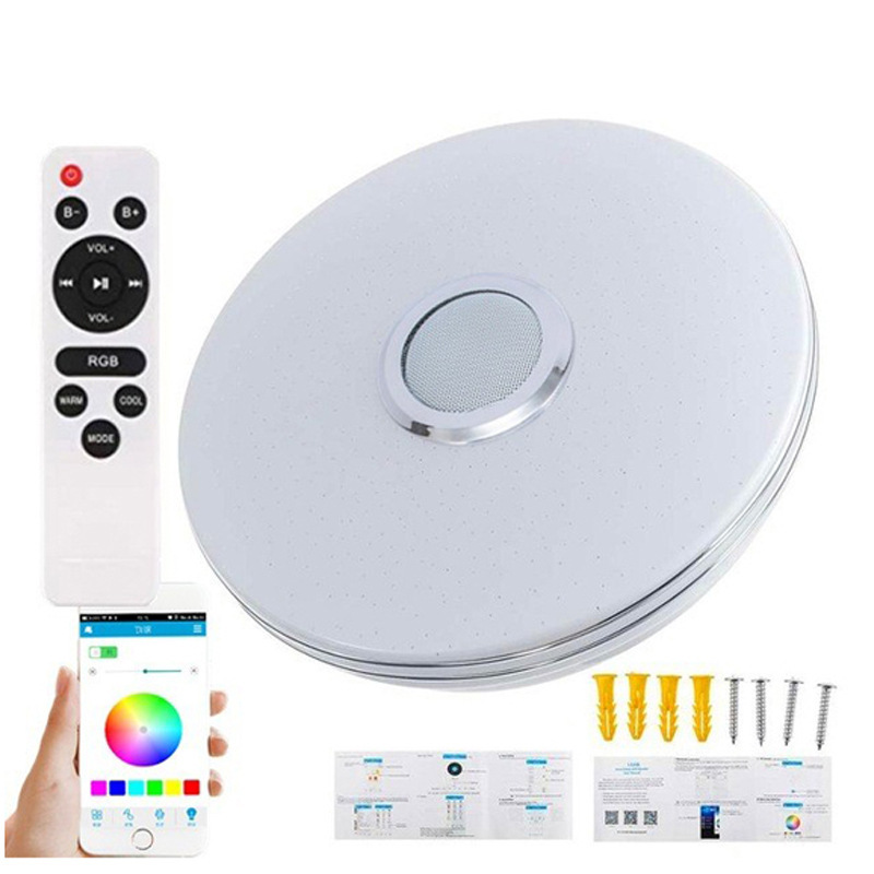 Smart LED Music Ceiling Light with Bluetooth Speaker