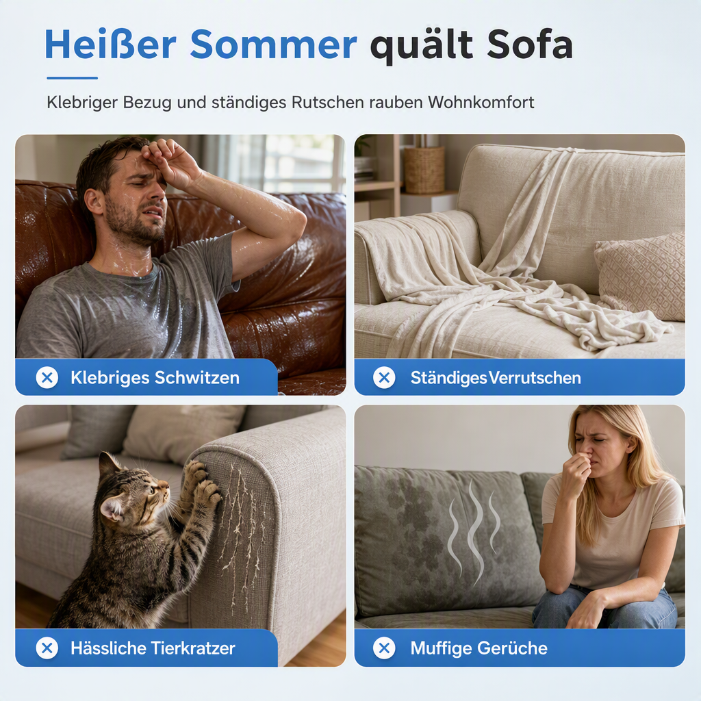 Rutschfeste Sofa-Schutzauflage mit Kratzschutz