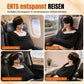📢📢50% RABATT !!⏰Set aus integriertem Memory-Foam-Reisekissen und 3D-abdunkelnder Schlafmaske zur Nackenstütze auf Reisen