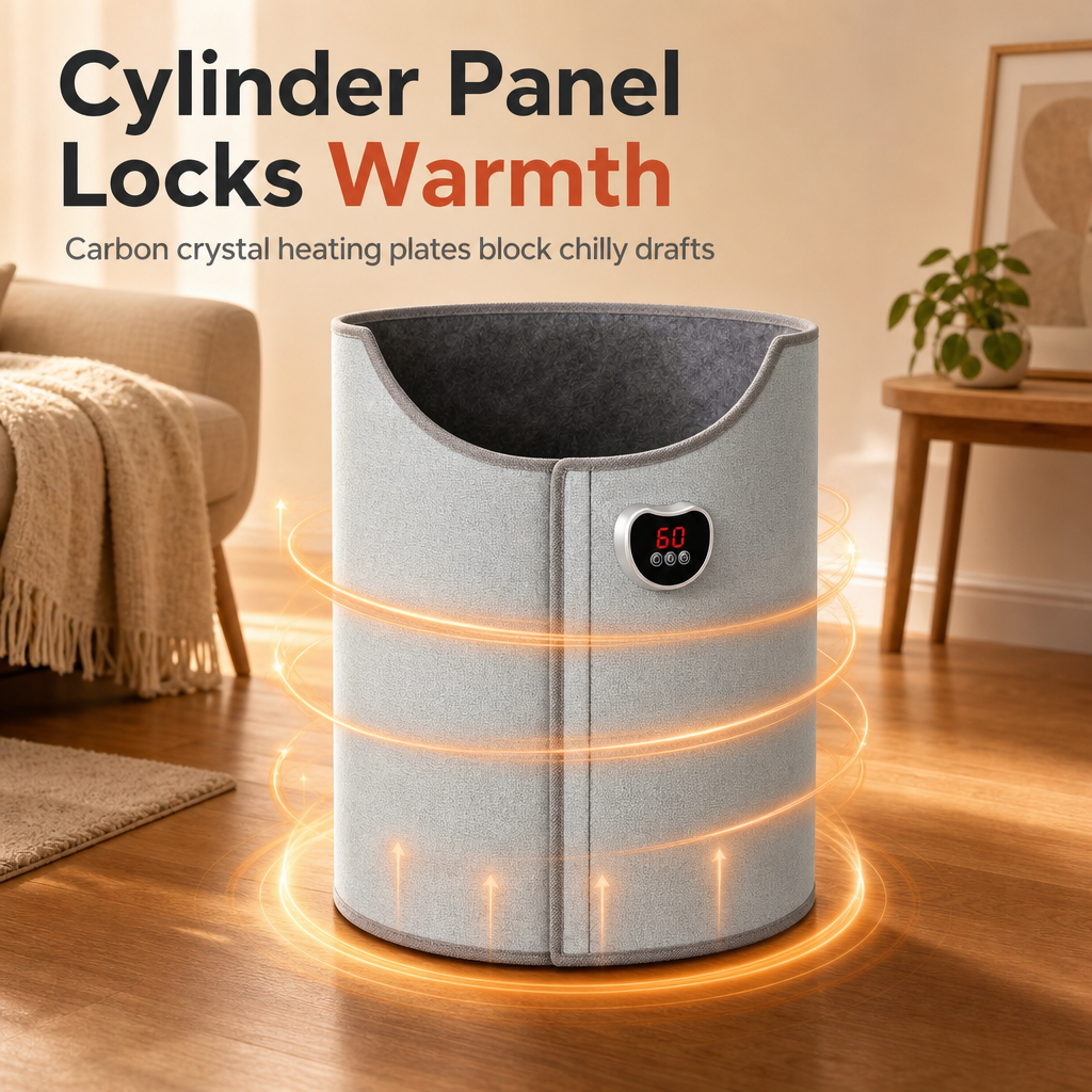 ❄️Winter-Must-haves! Elektrischer Fußwärmer für unter den Schreibtisch🦶🔥 – Schnelle Wärme und einstellbare Temperatur, damit Ihre Füße bei der Arbeit oder zu Hause schön warm bleiben ✨