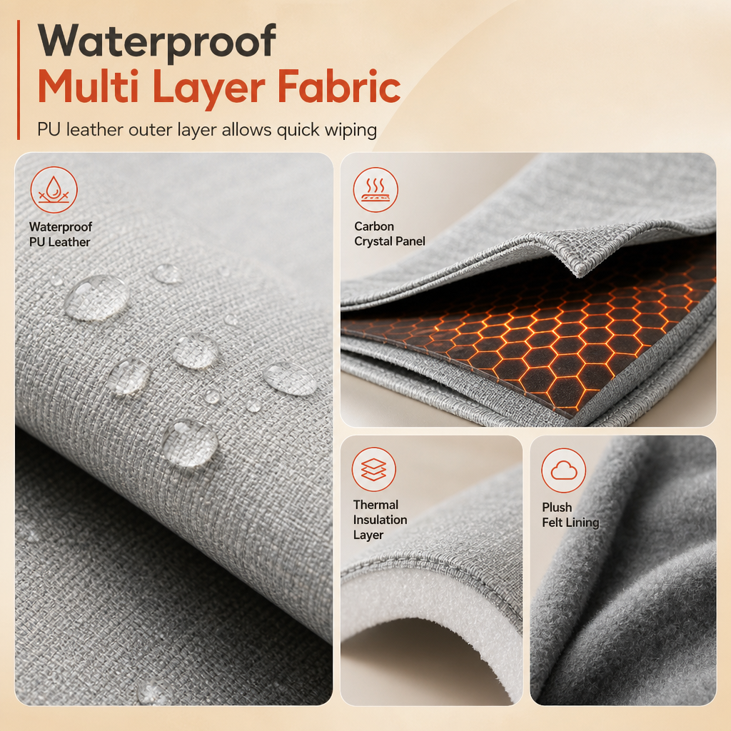 ❄️Winter-Must-haves! Elektrischer Fußwärmer für unter den Schreibtisch🦶🔥 – Schnelle Wärme und einstellbare Temperatur, damit Ihre Füße bei der Arbeit oder zu Hause schön warm bleiben ✨