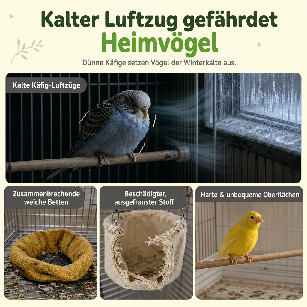 🎄NUR FÜR KURZE ZEIT: 50% RABATT!🕊️Vogelnest Baumwollhängematte, warmer Schlafplatz & Schaukel für Papageien und Sittiche