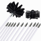 Rotierendes Reinigungsbürsten-Set für Kamine und Trocknerrohre mit flexiblen Stangen und Nylon-Bürstenkopf für die Reinigung von Heizkesseln und Rohren