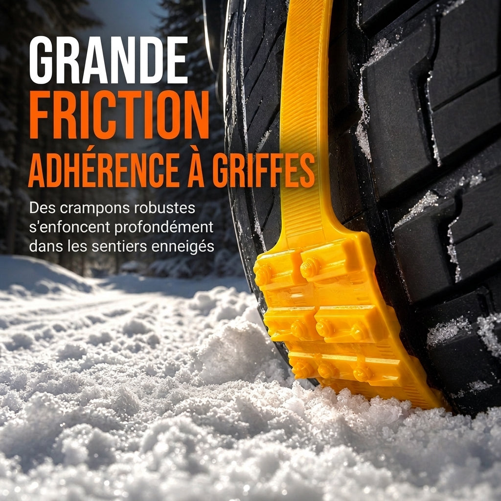 ❄️ BLITZANGEBOT: 50 % RABATT! Anti-Rutsch-Reifengurte – Mit multidirektionalen Nylon-Spikes, Befestigung für Schnee oder Schlamm, 5er- oder 10er-Set für mehr Grip beim Freifahren ✨