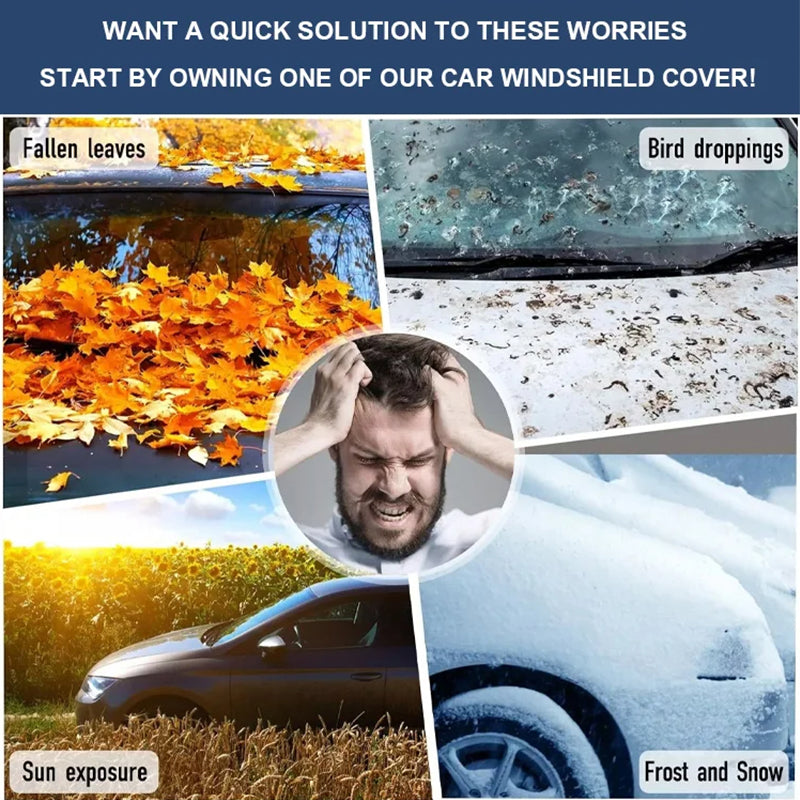 ⏳Zeitlich begrenztes Angebot: 50 % Rabatt⏰🚗Windschutzscheibenabdeckung mit Saugnäpfen