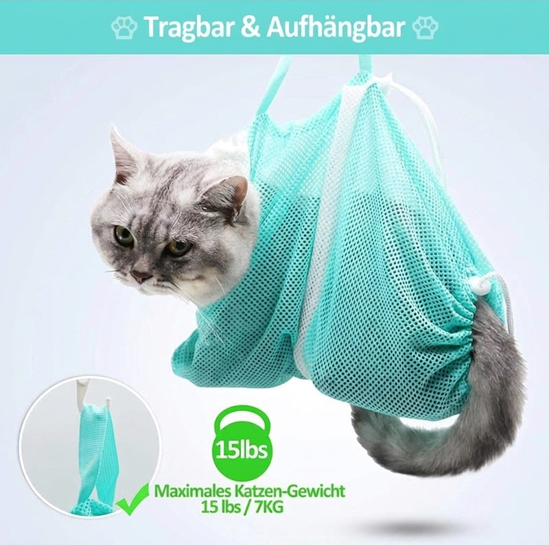 (🔥JETZT IM ANGEBOT -50% RABATT) 🐱Multifunktionale Pflege- und Bade Tasche für Haustiere