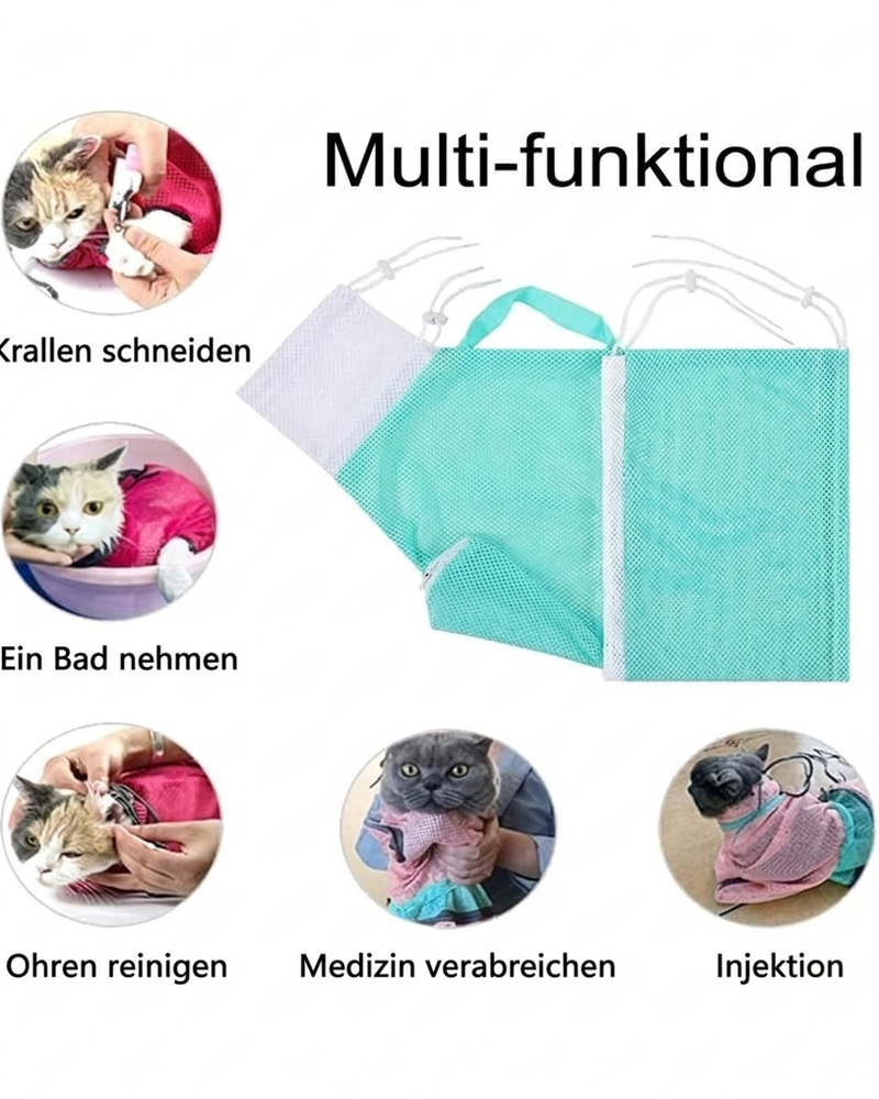 (🔥JETZT IM ANGEBOT -50% RABATT) 🐱Multifunktionale Pflege- und Bade Tasche für Haustiere