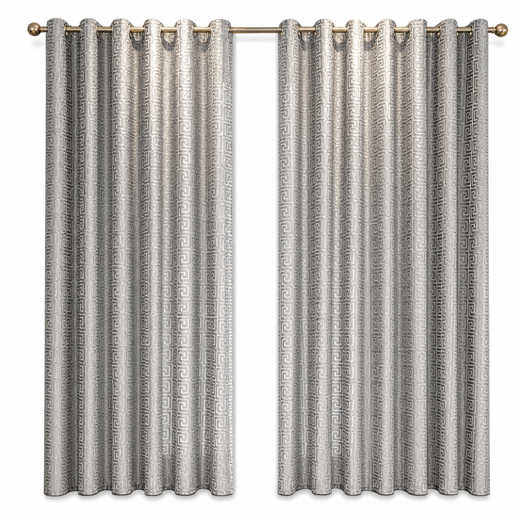 🏡 JETZT 50 % RABATT! ✨ Geometrisch jacquardgewebter, durchsichtiger Vorhangstoff – elegant und lichtdurchlässig für das Wohnzimmer 🌿