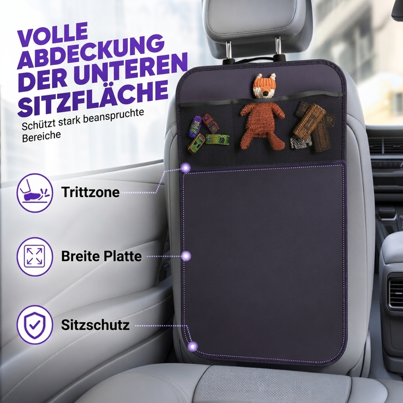 📢📢50% RABATT !!⏰Schutzmatte gegen Kickspuren für den hinteren Autositz