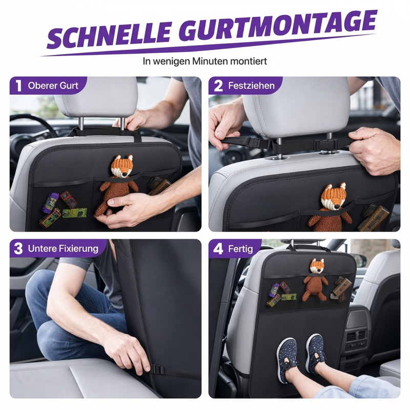 📢📢50% RABATT !!⏰Schutzmatte gegen Kickspuren für den hinteren Autositz