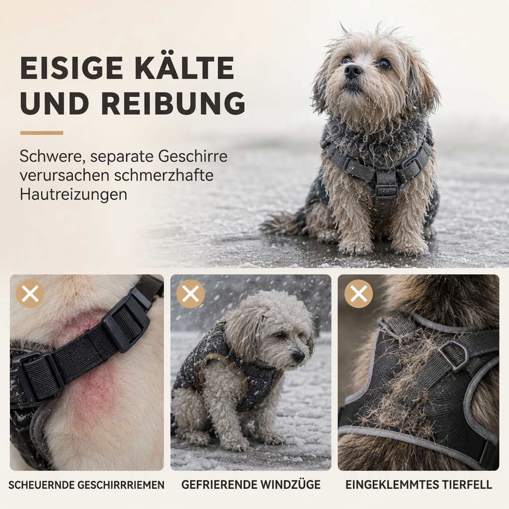 🐶 50% RABATT! 🧥 Wattierter Hundemantel – Wasserdicht & winddicht für Herbst/Winter ✨