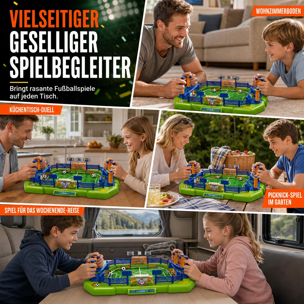 📢📢 JETZT 50 % RABATT!! ⏰2-Spieler-Schlacht Tischfußball Spiel Interaktives Tischfußball-Brettspielzeug für Kinder