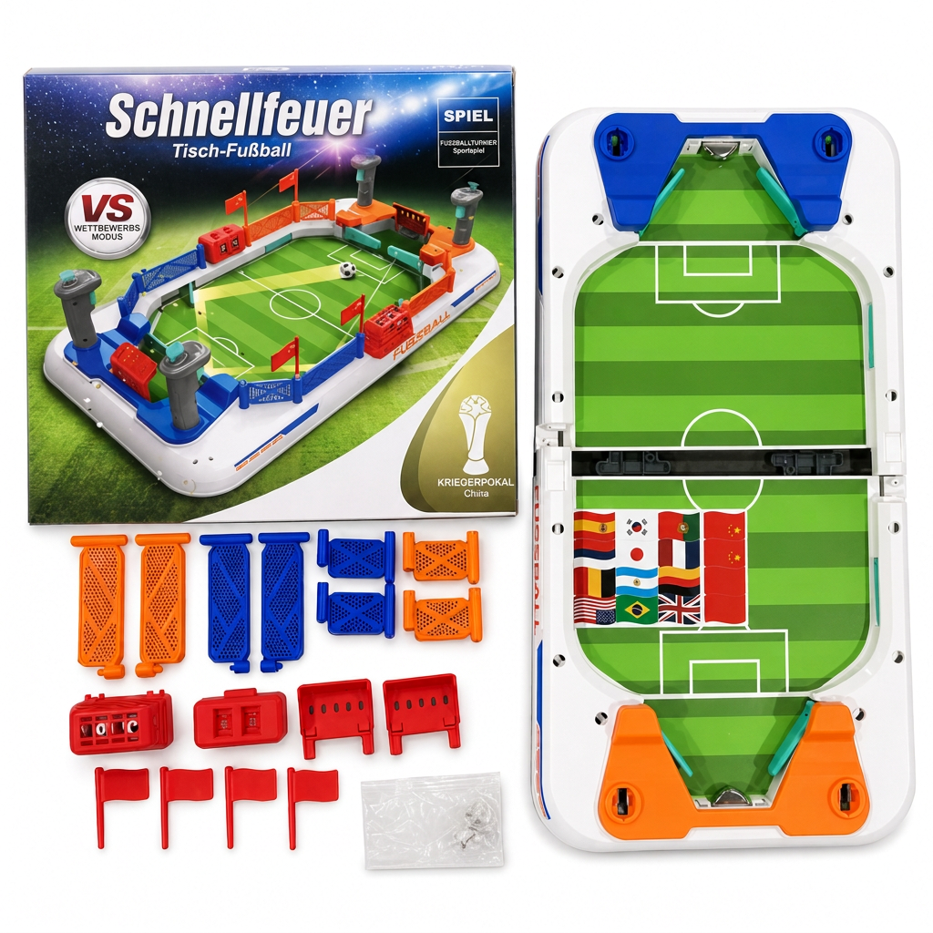 📢📢 JETZT 50 % RABATT!! ⏰2-Spieler-Schlacht Tischfußball Spiel Interaktives Tischfußball-Brettspielzeug für Kinder