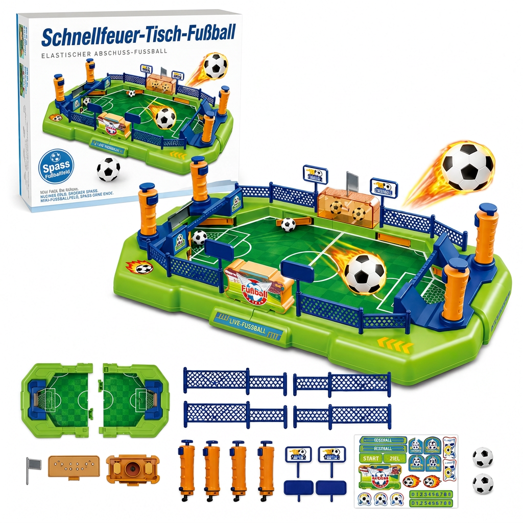 📢📢 JETZT 50 % RABATT!! ⏰2-Spieler-Schlacht Tischfußball Spiel Interaktives Tischfußball-Brettspielzeug für Kinder