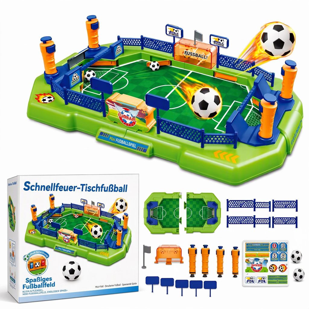 📢📢 JETZT 50 % RABATT!! ⏰2-Spieler-Schlacht Tischfußball Spiel Interaktives Tischfußball-Brettspielzeug für Kinder