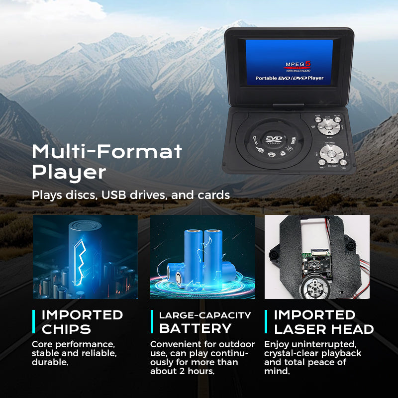 7.8-Zoll-tragbarer DVD-/EVD-Player mit Spielefunktion