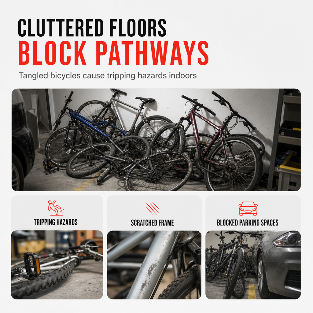 🚲 Verstellbarer Wandhalter für Fahrräder – platzsparende Aufbewahrung für Mountainbikes & E-Bikes