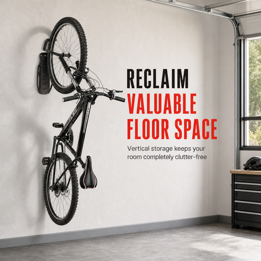 🚲 Verstellbarer Wandhalter für Fahrräder – platzsparende Aufbewahrung für Mountainbikes & E-Bikes
