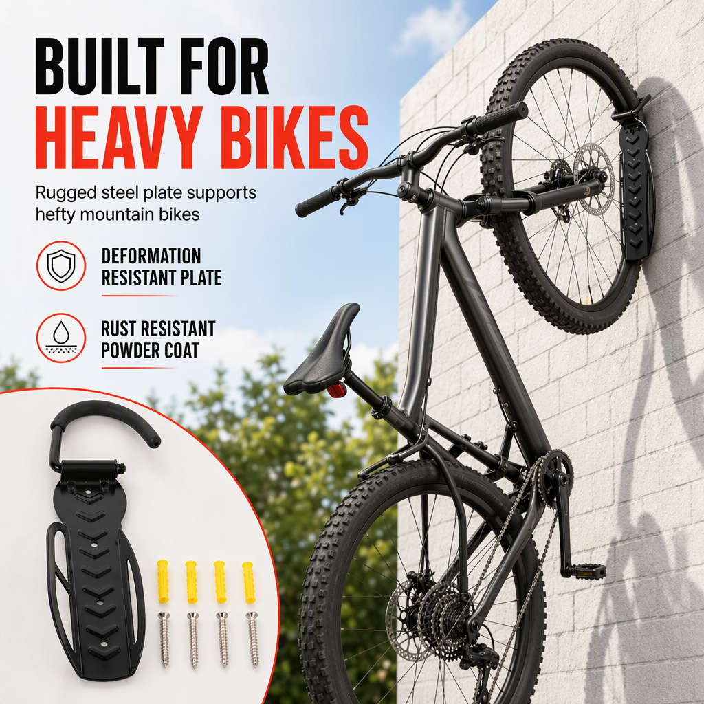 🚲 Verstellbarer Wandhalter für Fahrräder – platzsparende Aufbewahrung für Mountainbikes & E-Bikes