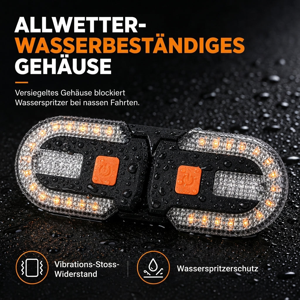 🚲 USB-aufladbares Fahrrad-Rücklicht mit Funk-Fernbedienung & Blinker – abnehmbar, für MTB & Nachtfahrten