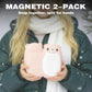 2er-Pack Wiederaufladbare Magnetische Handwärmer im Niedlichen Bären-Design