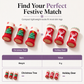 🎄 Weihnachtliche Stuhlbeinsocken 4er-Set – gestrickt, mit Filzgleitern, rutschfest & verdickt für Bodenschutz