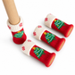 🎄 Weihnachtliche Stuhlbeinsocken 4er-Set – gestrickt, mit Filzgleitern, rutschfest & verdickt für Bodenschutz