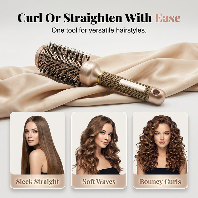 💇Professionelle Rundhaarbürste für mehr Volumen – Belüfteter Bürstenkopf, ergonomischer Griff, Salon-Ergebnisse ✨