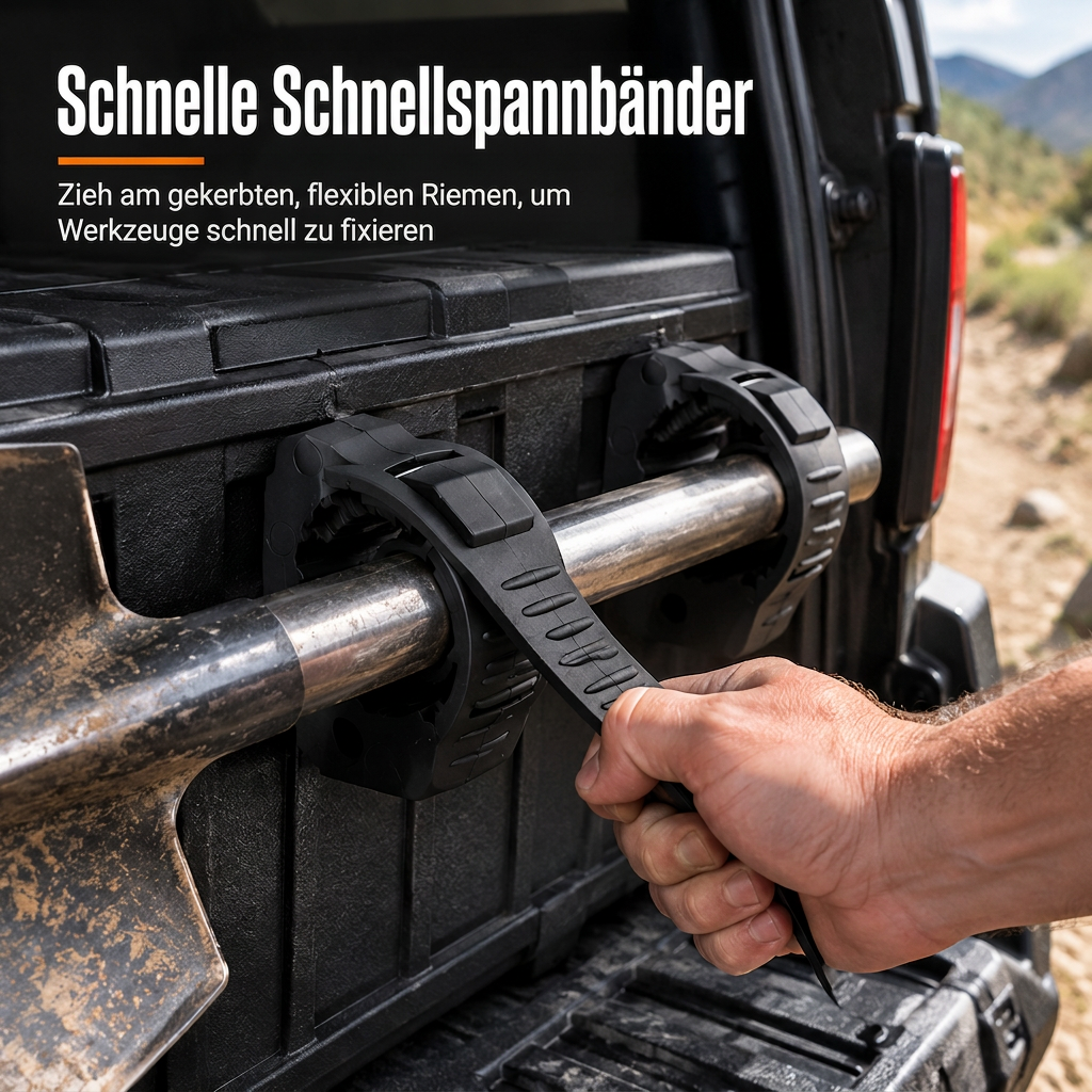 📢📢50% RABATT !!⏰Schnellinstallationswerkzeug-Klemmen Stabile Montagehalterungen für 3-4cm-Werkzeuge in Fahrzeugen und im Innenbereich