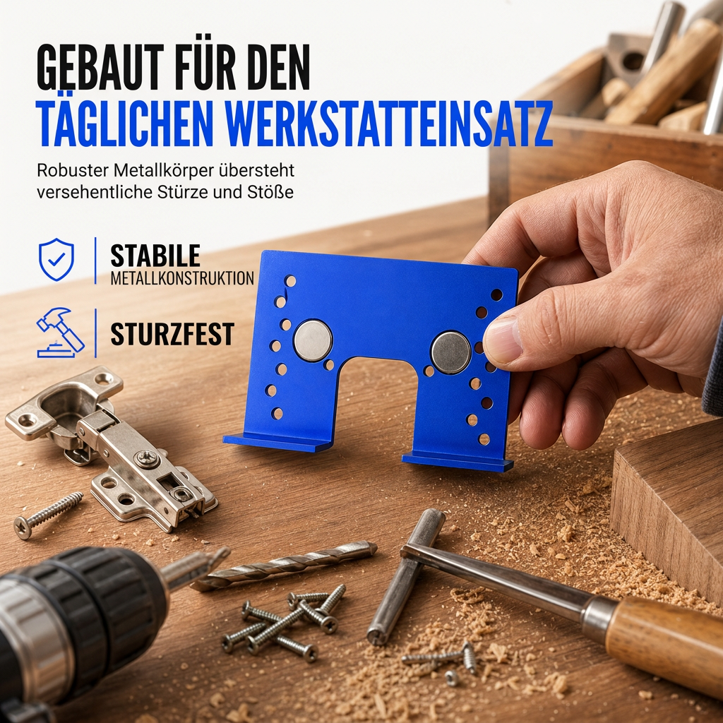 📢📢50% RABATT !!⏰Werkzeug: Installationsschablone und Schnellpositionierungs-Befestigungsplatte für Aluminium-Magnetklappscharnier