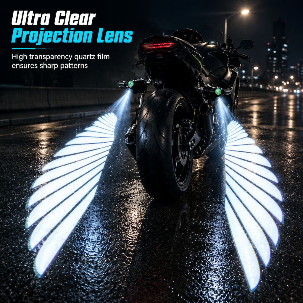 🎄 50 % WEIHNACHTSRABATT! 🏍️ LED-Engelsflügel-Projektoren fürs Motorrad – 2er-Set mit Wow-Effekt! ✨