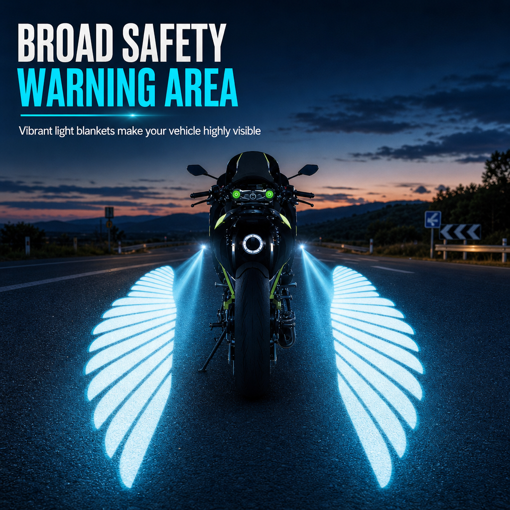 🎄 50 % WEIHNACHTSRABATT! 🏍️ LED-Engelsflügel-Projektoren fürs Motorrad – 2er-Set mit Wow-Effekt! ✨