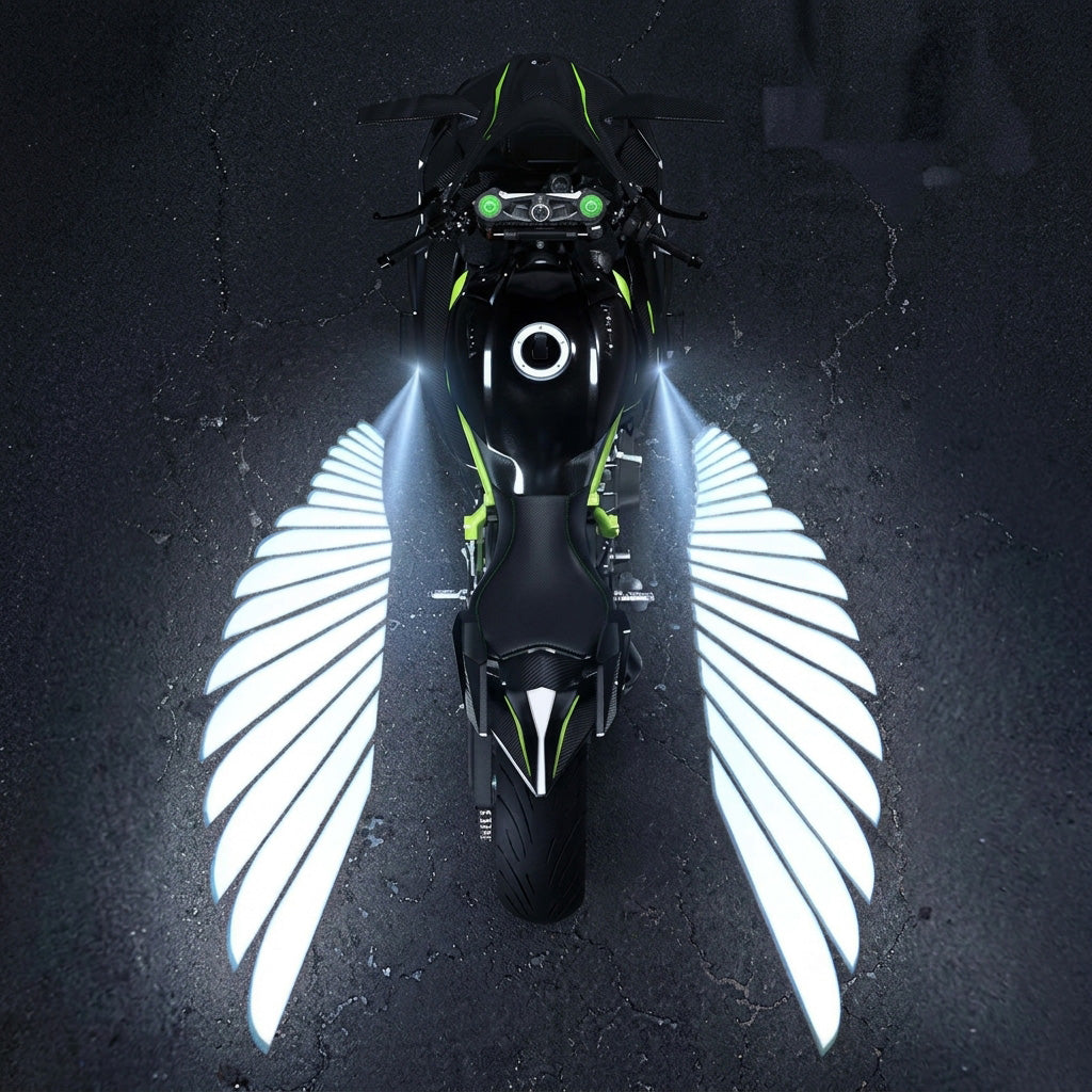 🎄 50 % WEIHNACHTSRABATT! 🏍️ LED-Engelsflügel-Projektoren fürs Motorrad – 2er-Set mit Wow-Effekt! ✨